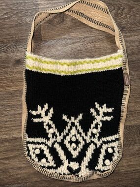 Angella Eiman Hand-Knitted Wool BOHO Shoulder Bag